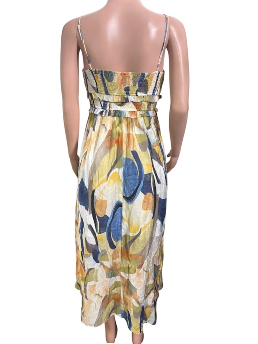 SAGE + PAIGE Women’s Multicolor Abstract Radiance Maxi Dress - Picture 6 of 13